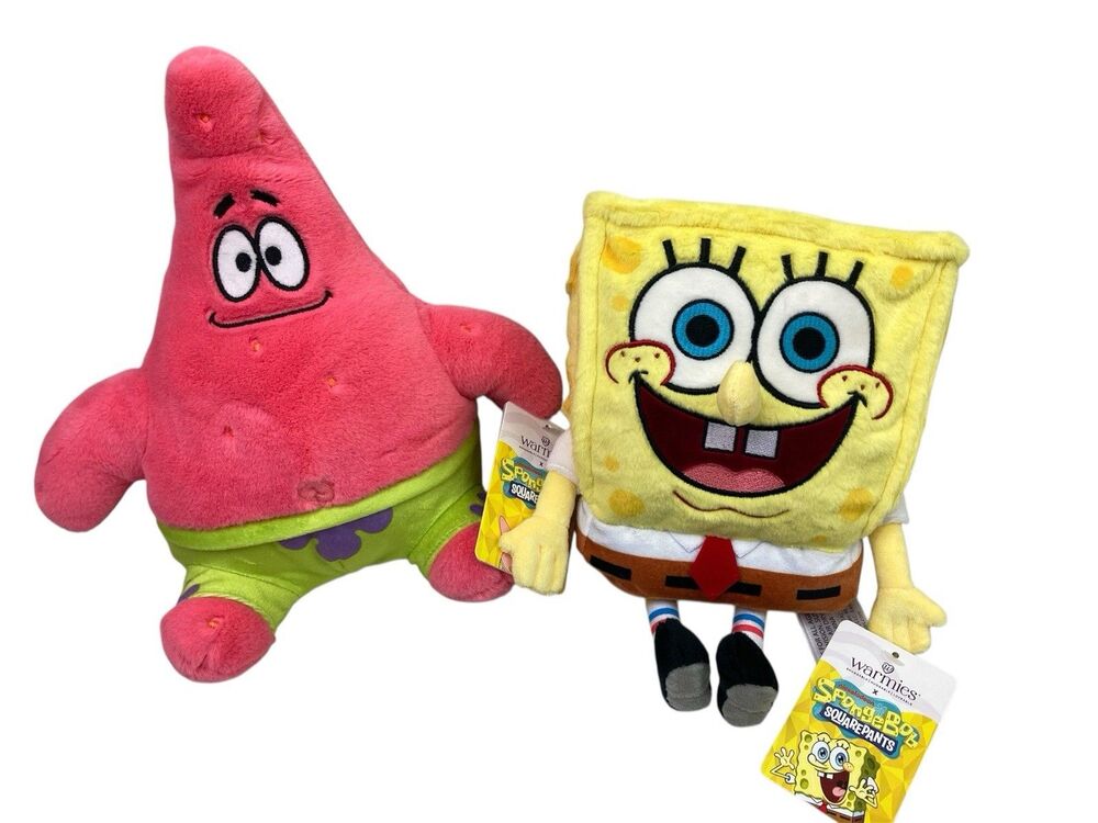 Spongebob & Patrick Warmies Microwavable & Weighted Lavender Scented Cozy Plush